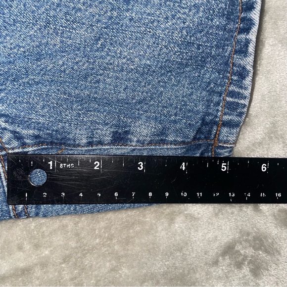 Vintage Venezia Lace-Up Denim Jean Shorts Y2K Style Size 18 - Picture 7 of 7